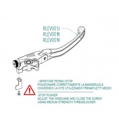 Kit leviers repliables/réglables LIGHTECH magnésium/aluminium