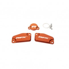 Jeu de bouchons de réservoir RFX Pro (Orange) - KTM SX65/85 (Frein et embrayage Formula)