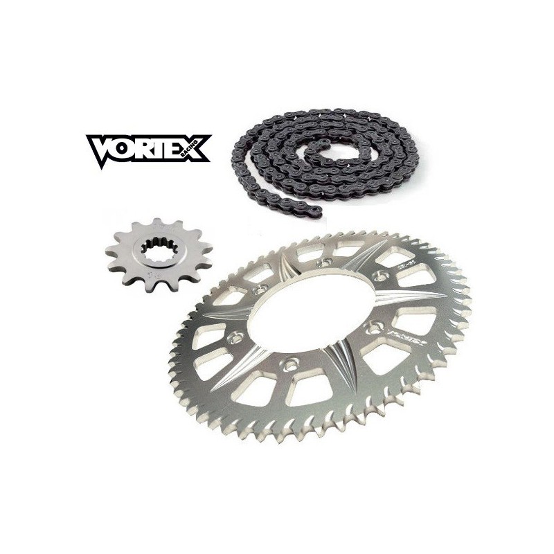 Kit Chaine STUNT - 13x54 - CB600F HORNET 98-06 HONDA Chaine Grise