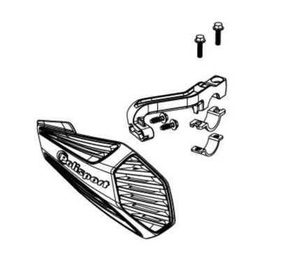 Kit de montage protège-mains POLISPORT MX Air/MX Force