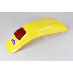 Garde-boue arrière + feu UFO Enduro jaune