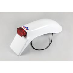 Garde-boue arrière + feu UFO Fantic blanc