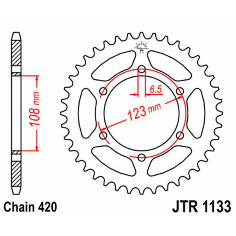 Kit chaîne JT/JT 420HDR 11/59 - couronne standard