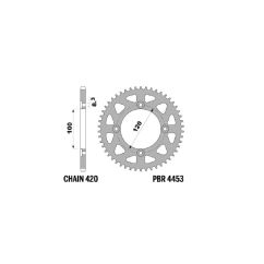 Kit chaîne JT/PBR 530Z3 18/43 super renforcé - couronne standard