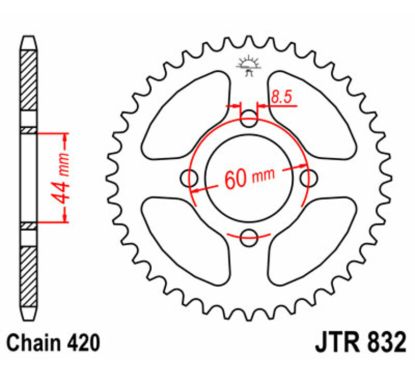 Kit chaîne JT 420HDR (12-52-128)