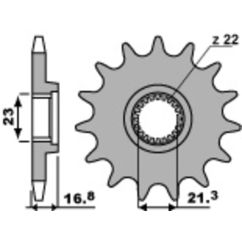 Pignon PBR acier standard - 520