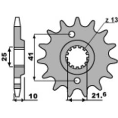 Pignon PBR acier standard - 520