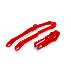 Kit patin de bras oscillant + guide chaîne UFO - rouge Honda CRF250/450R/RX Kit patin de bras oscillant + guide chaîne UFO - rouge Honda CRF250/450R/RX