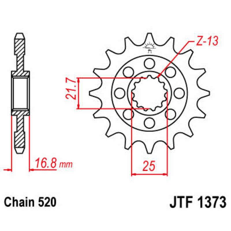 Pignon JT SPROCKETS acier standard - 520