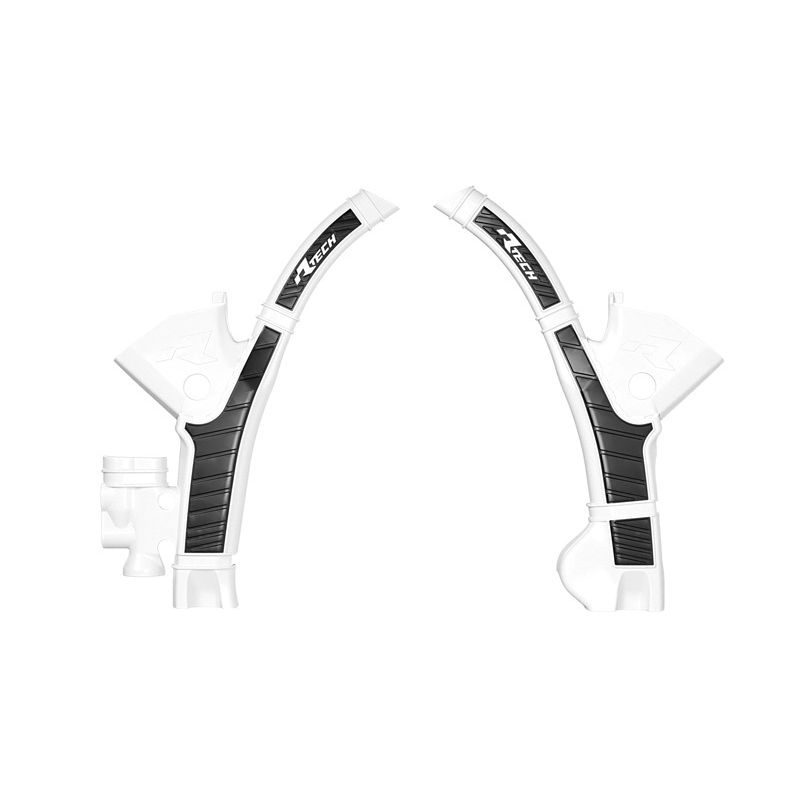 Protections de cadre RACETECH - blanc/noir