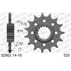 Pignon AFAM acier standard - 520