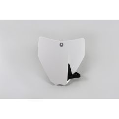Plaque numéro frontale UFO blanc Husqvarna TC85