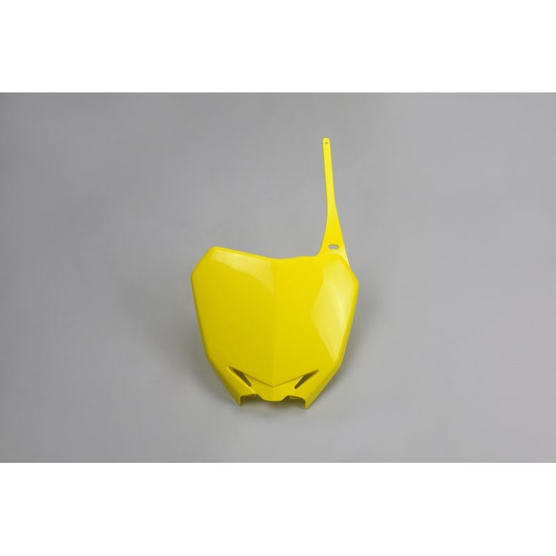 Plaque numéro frontale UFO jaune Suzuki RM-Z250/450 Plaque numéro frontale UFO jaune Suzuki RM-Z250/450