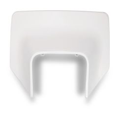 Plaque numéro frontale UFO Husqvarna blanc