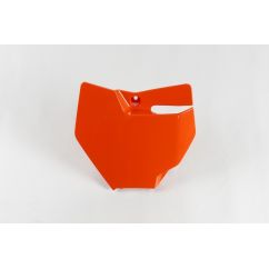 Plaque numéro frontale UFO orange KTM SX85
