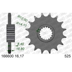 Pignon AFAM acier standard - 525