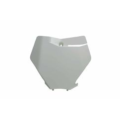 Plaque numéro frontale RACETECH blanc KTM SX/SX-F