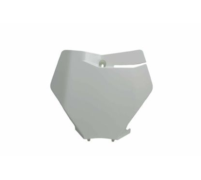 Plaque numéro frontale RACETECH blanc KTM SX/SX-F