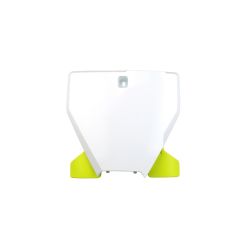Plaque numéro frontale UFO blanc/jaune Husqvarna TC/FC