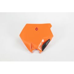 Plaque numéro frontale UFO orange KTM Plaque numéro frontale UFO orange KTM