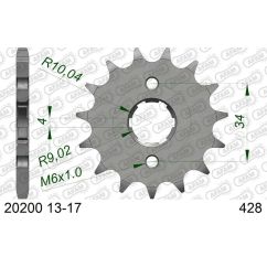 Pignon AFAM acier standard - 428