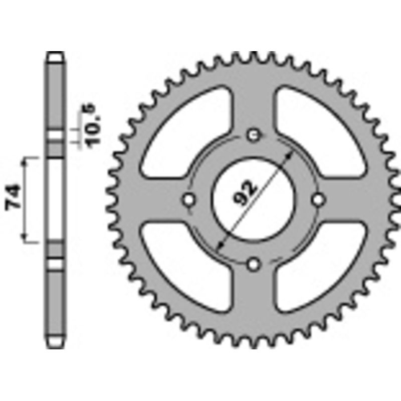 Couronne PBR acier standard - 530