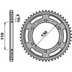 Couronne PBR acier standard - 530