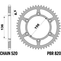 Couronne PBR acier standard - 520