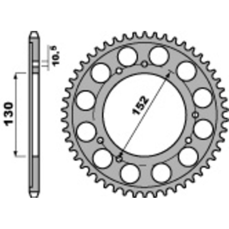 Couronne PBR acier standard - 530