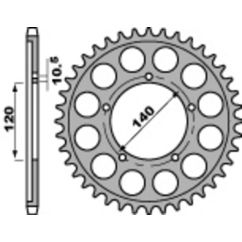 Couronne PBR acier standard - 530