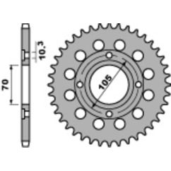 Couronne PBR acier standard - 530
