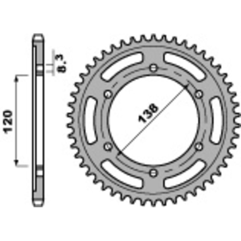 Couronne PBR acier standard - 525