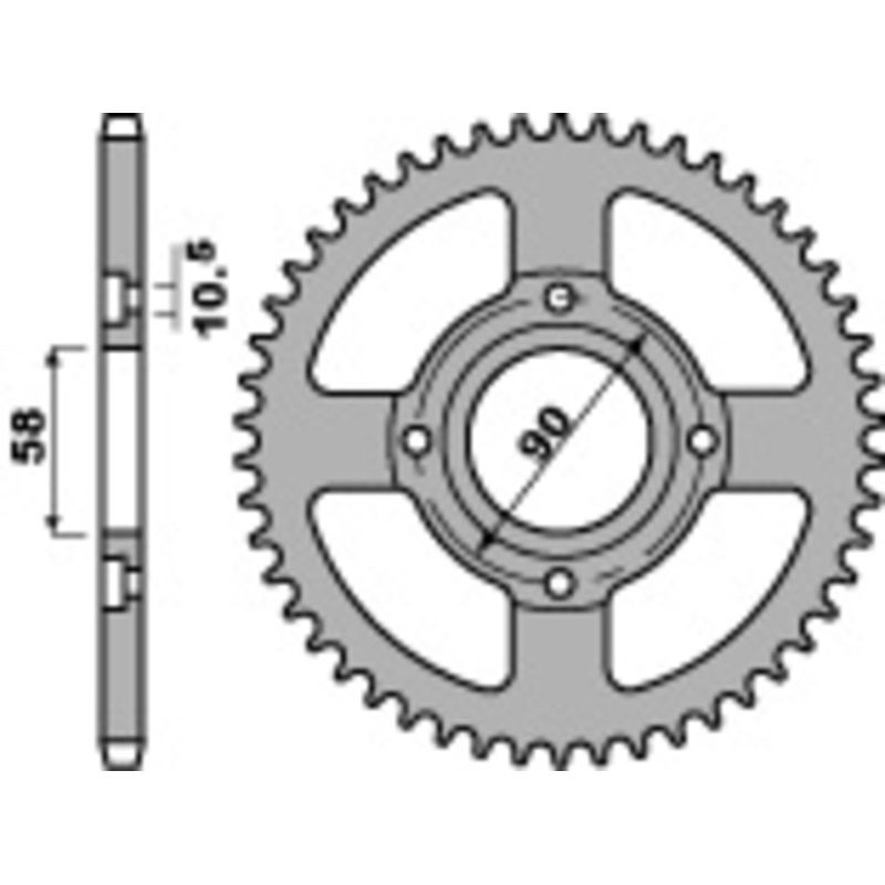Couronne PBR acier standard - 520