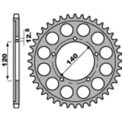Couronne PBR acier standard - 530
