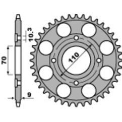 Couronne PBR acier standard - 520