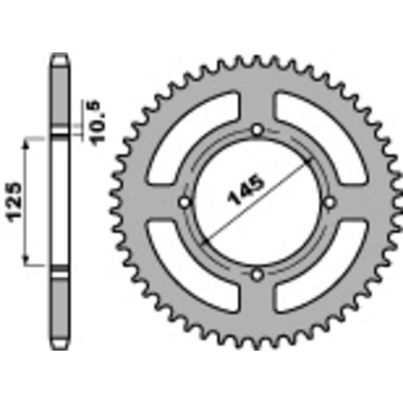 Couronne PBR acier standard - 520