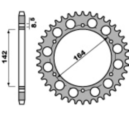 Couronne PBR acier standard - 525
