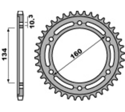 Couronne PBR acier standard - 520