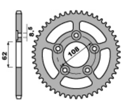 Couronne PBR acier standard - 520