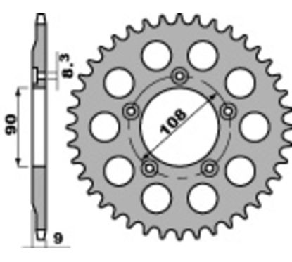 Couronne PBR acier standard - 520