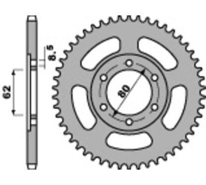 Couronne PBR acier standard - 428