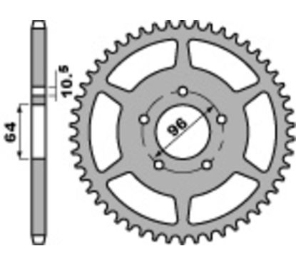 Couronne PBR acier standard - 520