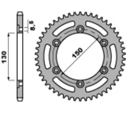 Couronne PBR acier standard - 520