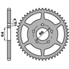 Couronne PBR acier standard - 520