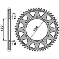Couronne PBR acier standard - 530