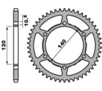 Couronne PBR acier standard - 520