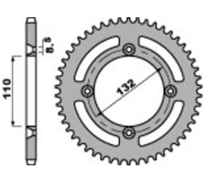 Couronne PBR alu standard - 428