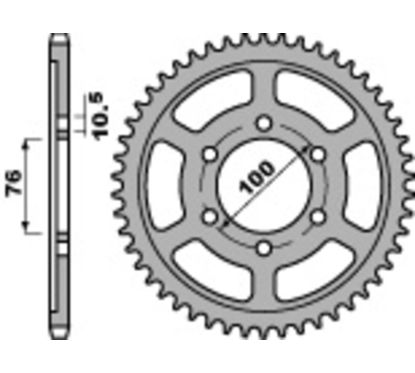 Couronne PBR acier standard - 530