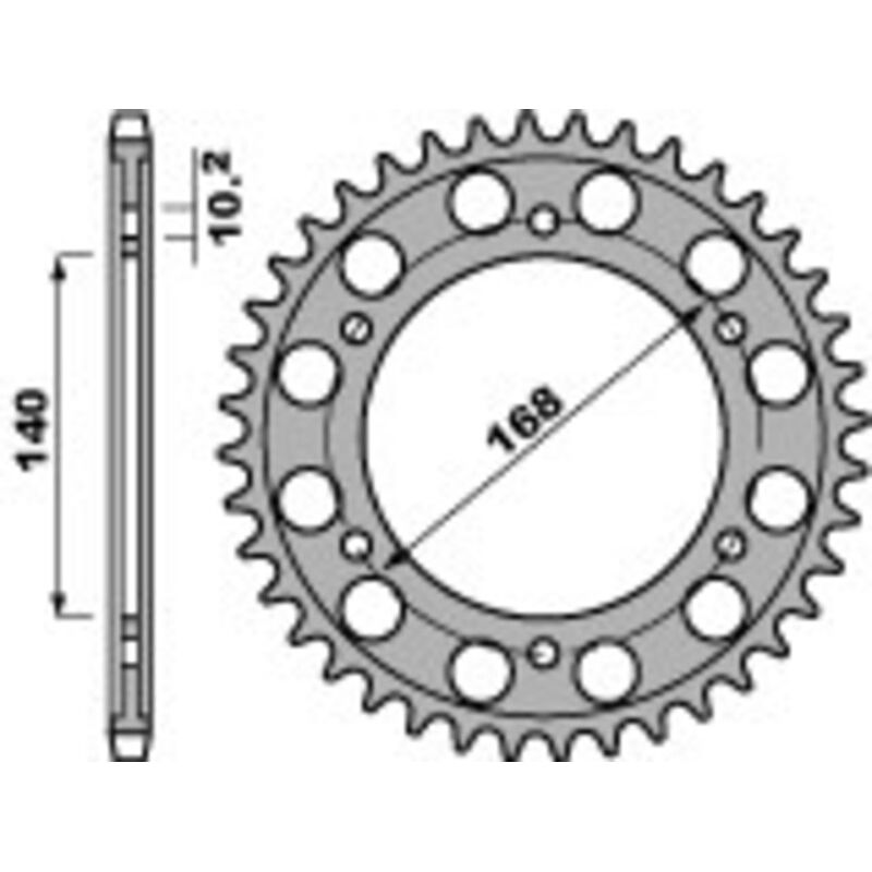 Couronne PBR acier standard - 525