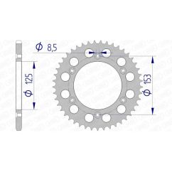 Couronne AFAM alu standard - 520 Couronne AFAM alu standard - 520